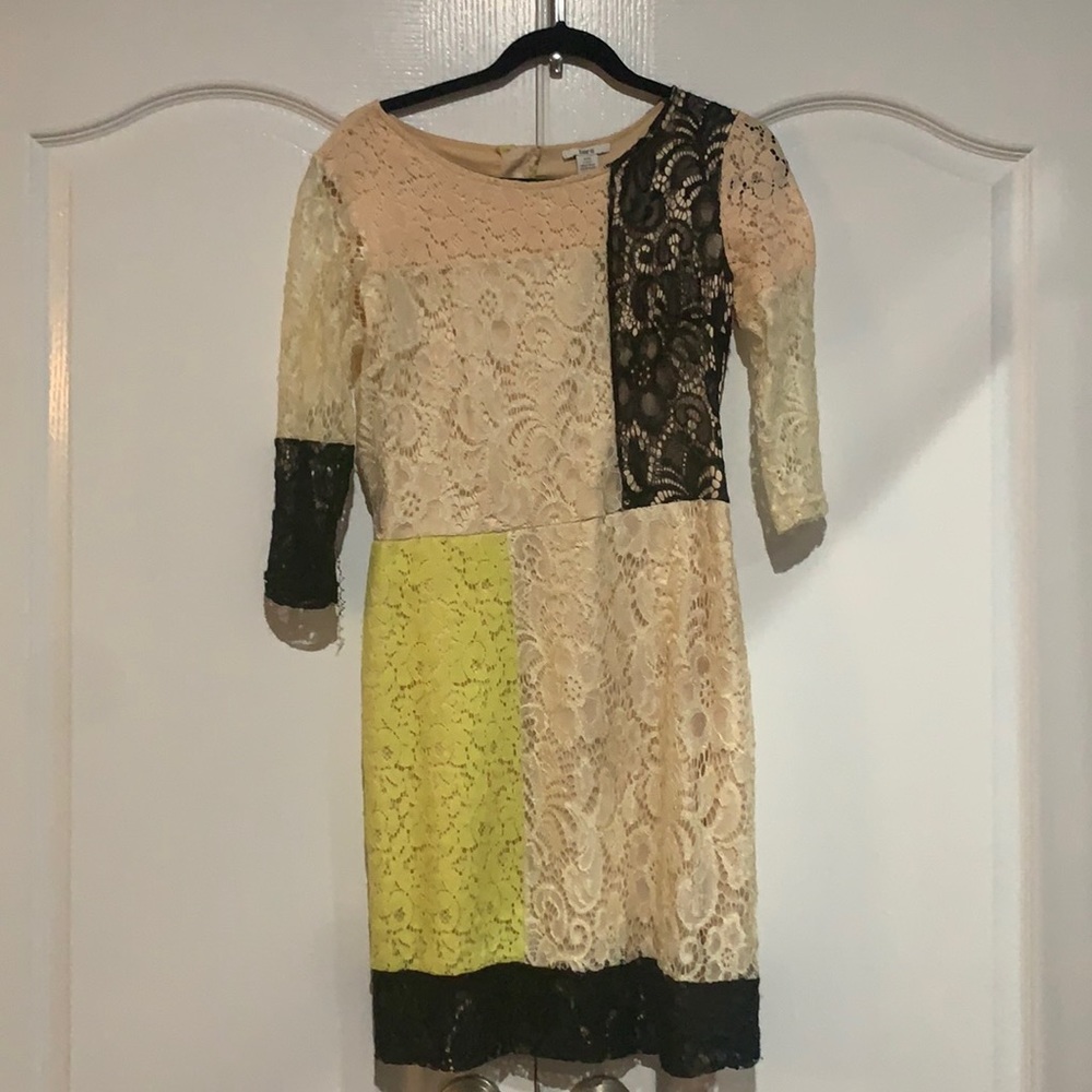 Lace shift dress